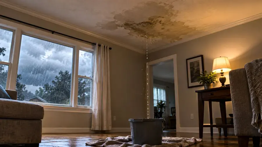 Ceiling Leak Water Damage in North Richland Hills, TX